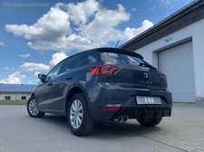  Edelstahl Sportauspuff Seat Ibiza 6F 1.5 2x76mm doppelwandig abgeschrägt