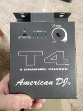 American DJ T4 Chaser 4-Channel Light Controller Black Missing knob