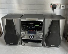 Sharp MD C2H Stereo HiFi System with Mini Disc/Cd Player, AM/FM Radio