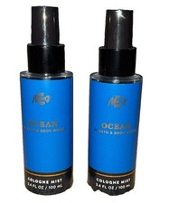 Bath  Body Works Ocean Cologne Mist 2 Bottle Set Spray 3.4 FL OZ Brand New