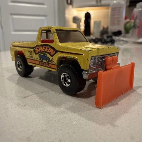 Hot Wheels Vintage 1979 HONG KONG Blackwall Speedy Removal Truck YELLOW DIECAST