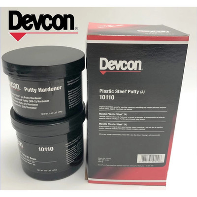DEVCON 10110 PLASTIC STEEL PUTTY (A) 1 lb. Kit New Sealant Epoxy Putty