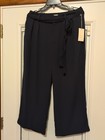 NWT Pants New Day 12 Black Pleated Straight Leg Blue Dress Trousers — photo 8
