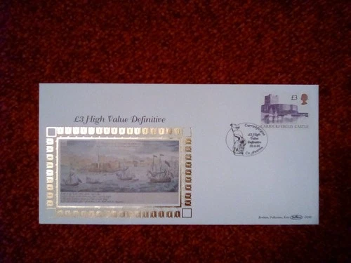 GB FDC BENHAM  D240 1995 CASTLE HIGH VALUES £3 CARRICKFERGUS P/M