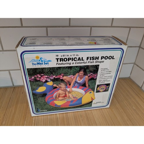 Intex The Wet Set Premium Vintage Tropical Fish Pool 61"x11" #58422 Inflatable