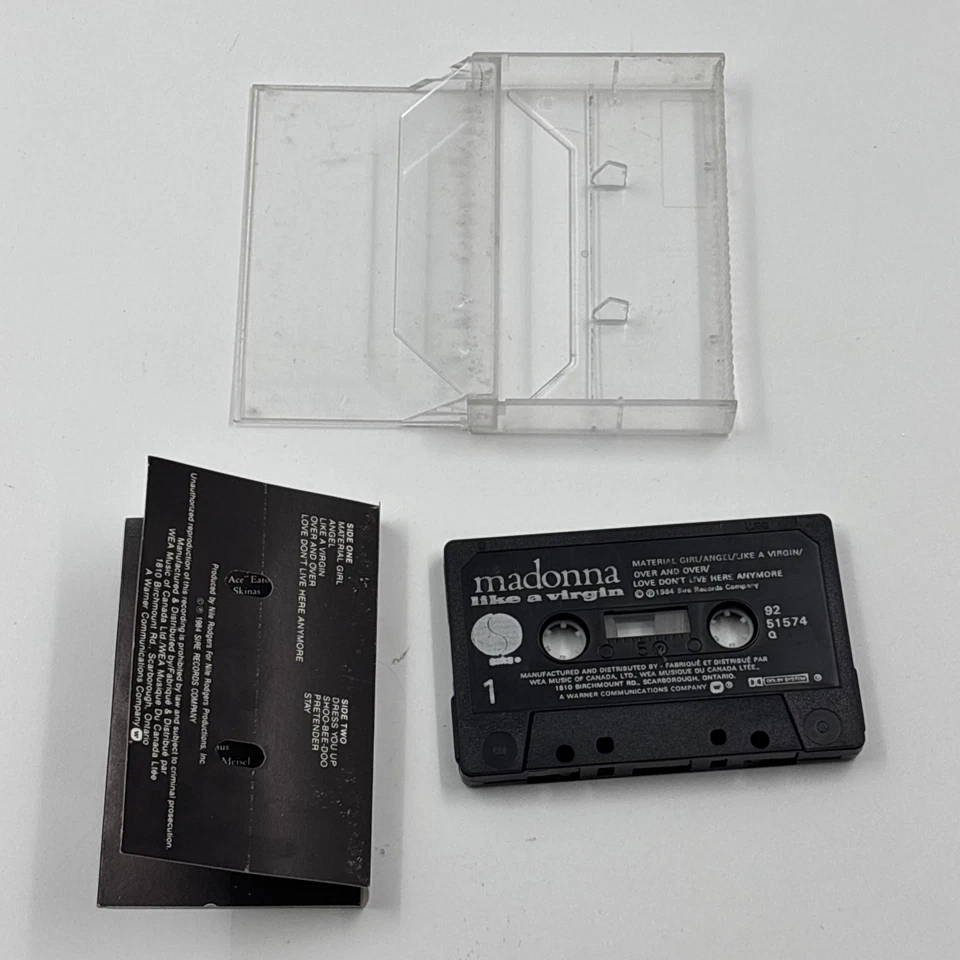 Madonna - Like a Virgin Cassette Tape 1984 - Image 4 of 4