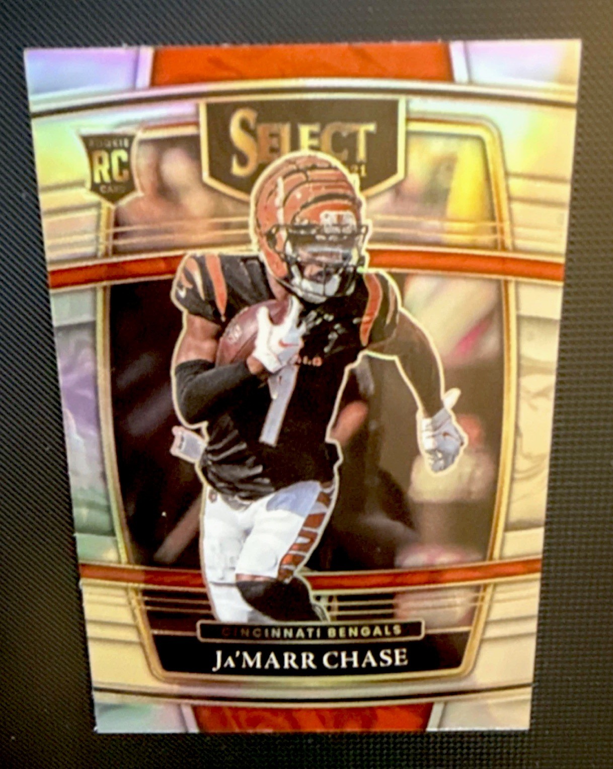 2021 Panini Select Ja'Marr Chase #47 Silver Prizm Concourse RC