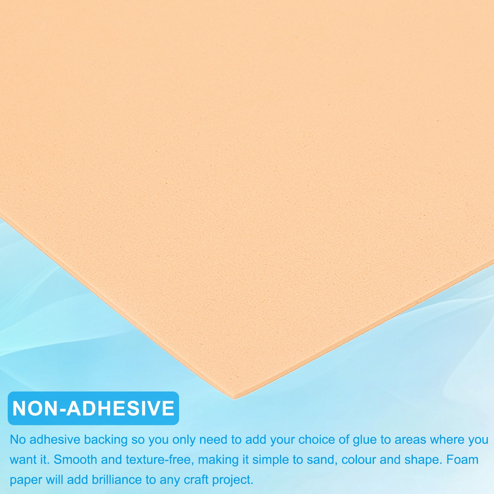 20 Pack EVA Foam Sheets, 12" x 8" 2mm Thick Foam Paper, Skin Color