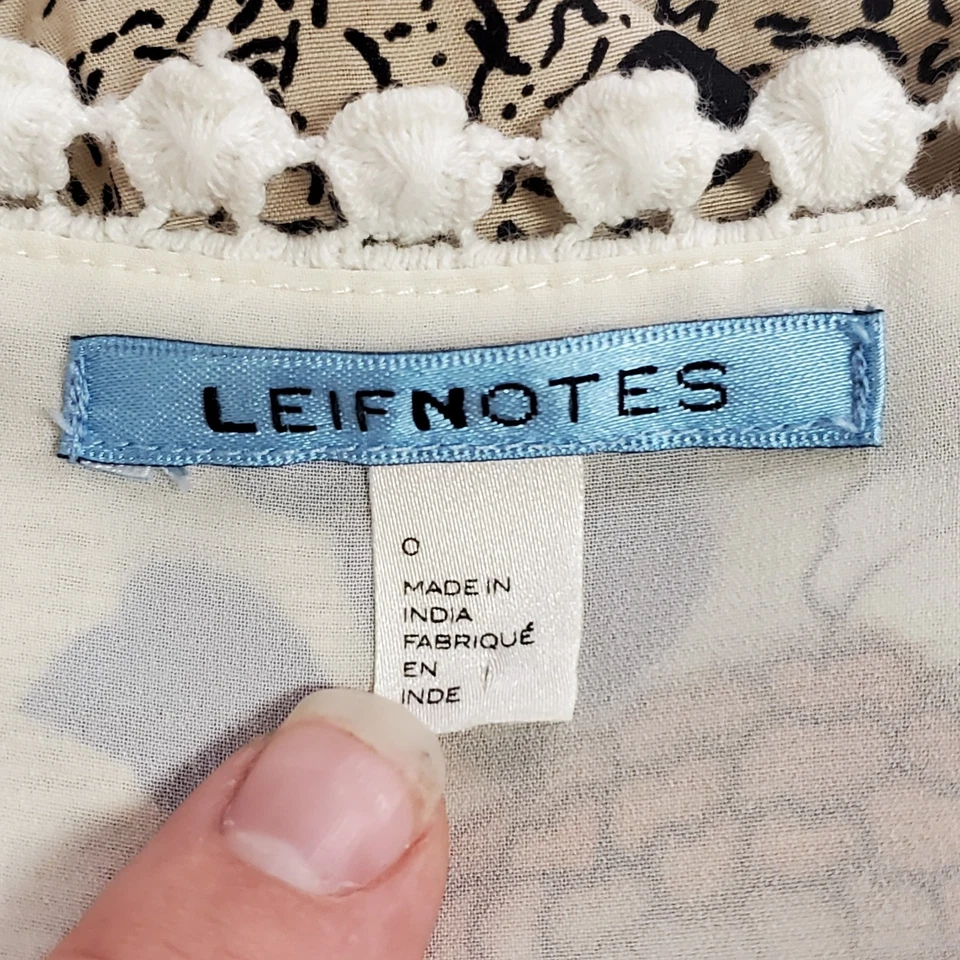 Vestido Hippie Vintage Leifnotes Anthropologie Mujer Y2K Alto Bajo Patchwork Talla 0 Foto 4 de 4