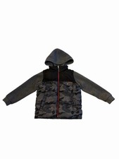 iXtreme Kids' Hooded Puffer Zip Up Jacket with Camouflage Print Boys 5