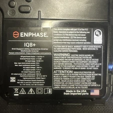 Enphase IQ8+microinverter, Compatible with IQ8A. Grid Support Utility Inverter