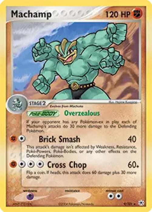 Machamp - 9/101 - Pokemon Ex Hidden Legends Holo Card NM