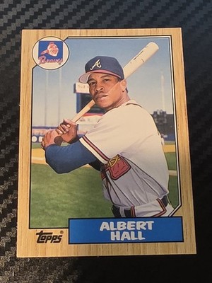 1987 Topps Traded - Albert Hall #41T Atlanta Braves 