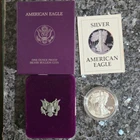 1988 S $1 American Eagle 1 oz Proof Silver Bullion Coin with Box & COA