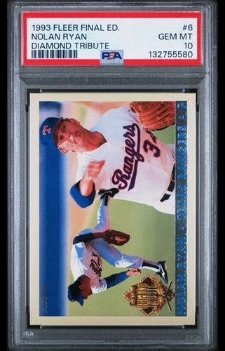 1993 FLEER FINAL EDITION DIAMOND TRIBUTE #6 NOLAN RYAN HOF PSA 10 GEM MINT