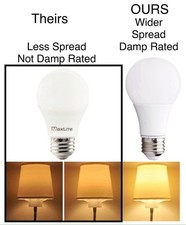 60 Bulbs New Design Dimmable LED 13W Warm White Light A19 100W 2700K DAMP RATED