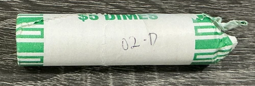 2002-D Roosevelt Dime 50-Coin Uncirculated Roll-Free Shipping!
