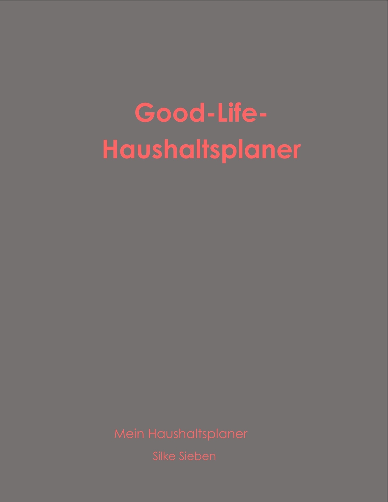 Thumbnail - Good-life-haushaltsplaner Mein Haushaltsplaner Silke Sieben