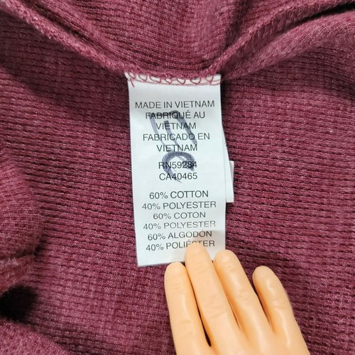 The Childrens Place Boys XL 14 Maroon Long Sleeve Shirt Millennial Tech Tee Top - Picture 6 of 8