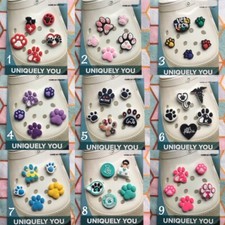 Crocs Handmade jibbitz 5pc Vet Tech Pawprints shoe charms