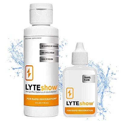 LyteShow Electrolyte Drops Sugar-Free for Hydration and Immune Support - 40 Serv