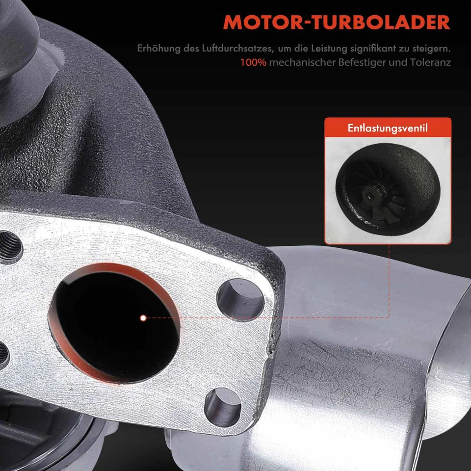 Turbolader für Citroën Berlingo C2 C3 C4 C5 C-Max Focus II Peugeot 207 307 1.6L - Bild 3 von 4