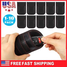 1-10Pcs RFID Faraday Pouch Car Key Fob Protector Signal Blocker Anti-Theft Bag
