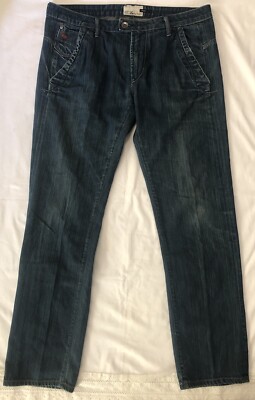 Vintage Energie By Sixty Danko Men's Jeans Selvedge Size 38x34 Made In Italy Y2K