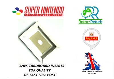 SNES Super Nintendo Cardboard Insert Replacement Inner Tray Inlay - PAL NTSC -UK