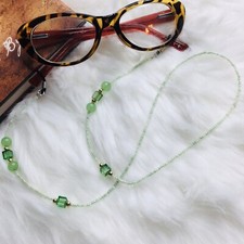 Beaded Sunglass, Eyeglasses Or Reading Glasses Handcrafted Chain