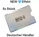 5x RFID Schutzhülle Blocker NFC Datenschutz EC Karte Kreditkarten Diamant