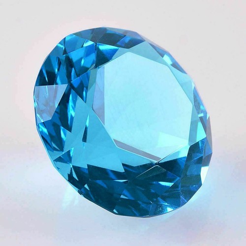 120mm/5'' Home Office Decor Wedding Decoration Glass Diamond Shape Paperweight - Picture 7 of 14