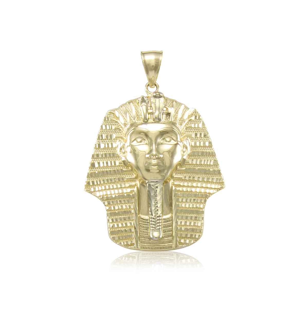 Gold egyptian hotsell head necklace