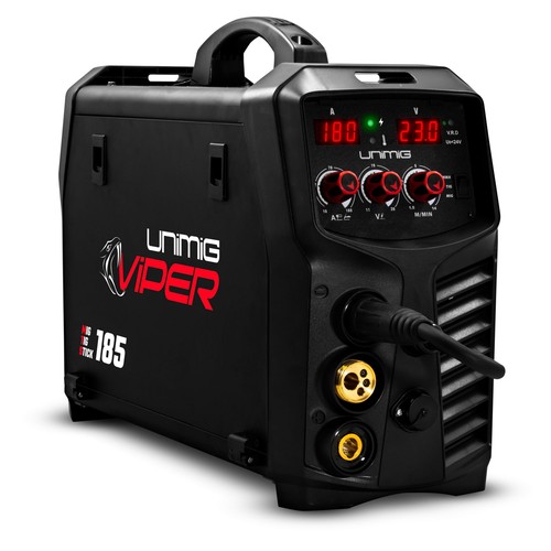 UNIMIG Viper 185 Mig / Tig / Stick Bundle - Welder + 17V Tig Torch + Mig Torch - Picture 3 of 11