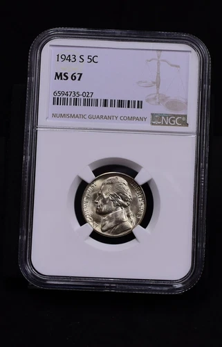1943-S Jefferson Nickel - NGC MS67 (#48576-L)