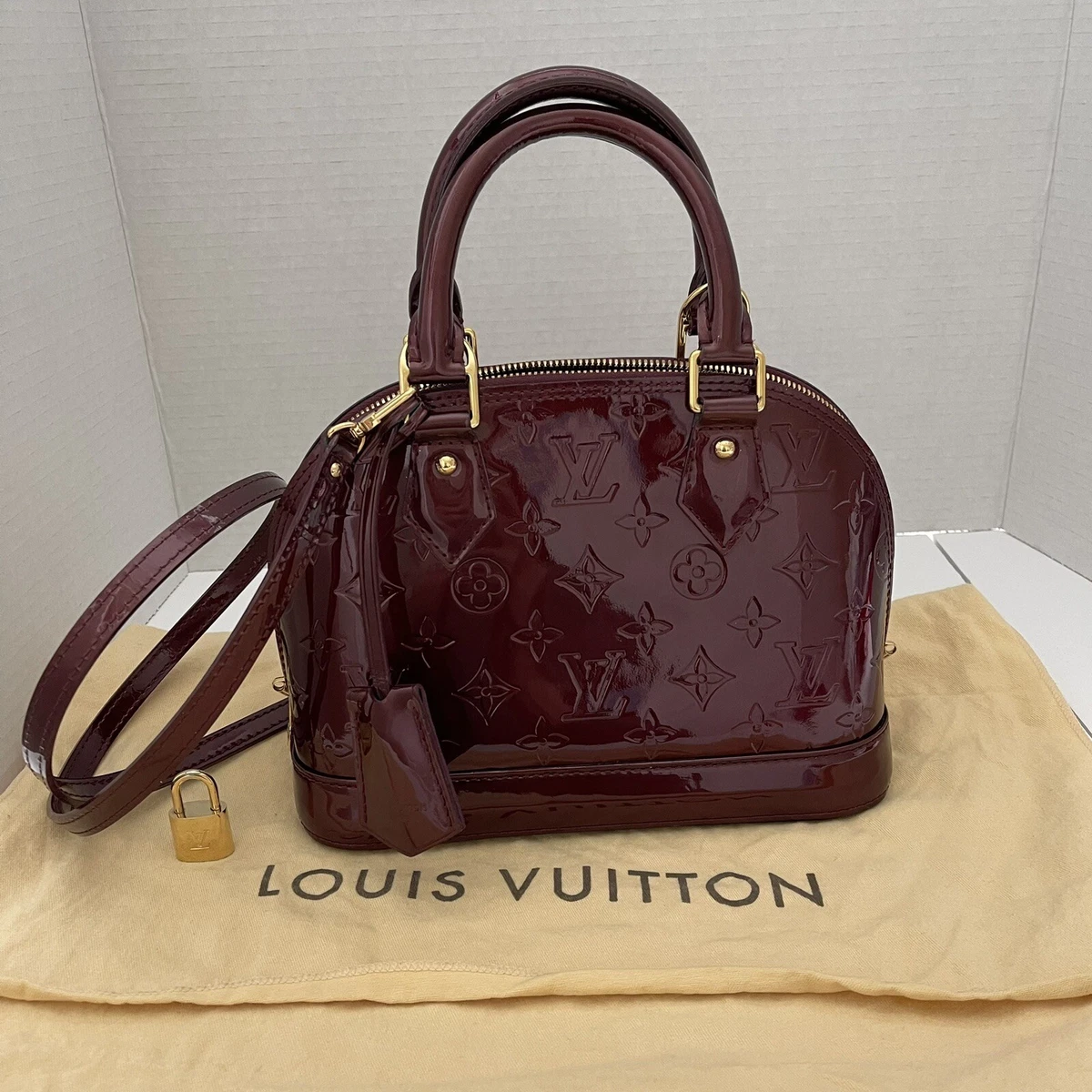 Bag Louis Vuitton Burgundy In Leather