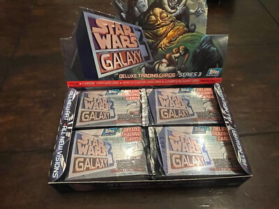 (1) Unopened Sealed Pack 1995 Topps STAR WARS GALAXY Series 3
