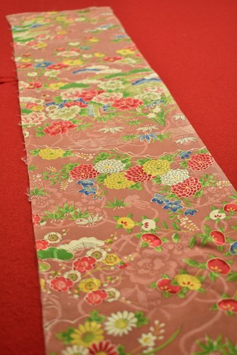 Japanischer Stoff Vintage Kimono Seide Antik BORO Patch gefärbt Textil 41"/XY45/35 - Bild 4 von 7