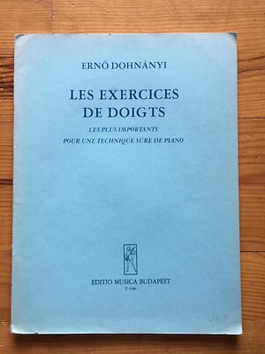Erno Dohnanyi Die Fingerübungen für Klavier Partitur EMB Z. 6180