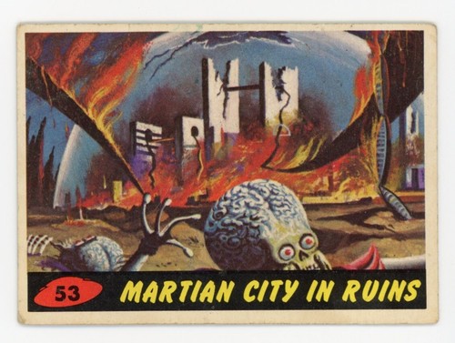 1962 Topps Mars Attacks #53 Martian City in Ruins — TAG (grade unconfirmed)