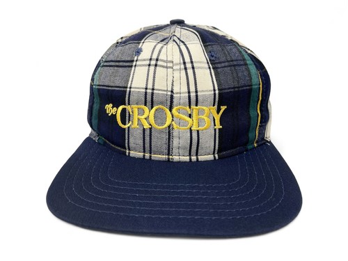 Vintage The Crosby Golf Club Hat Golfing Course Cap Bing Rancho Santa Fe Plaid