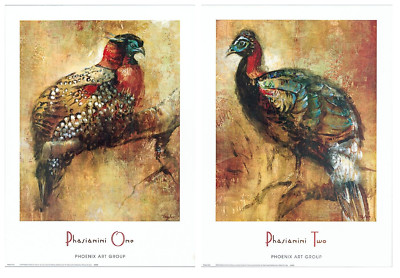 Tropical Birds Phasianini One and Two Selina Taylor 19x26 in