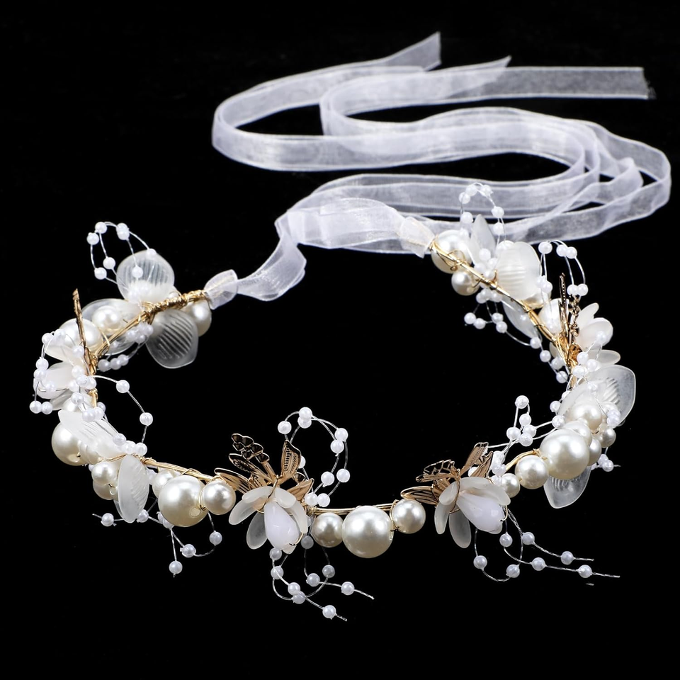 Flower Girl Headpiece Hair Accessories for Wedding, Flower Girl