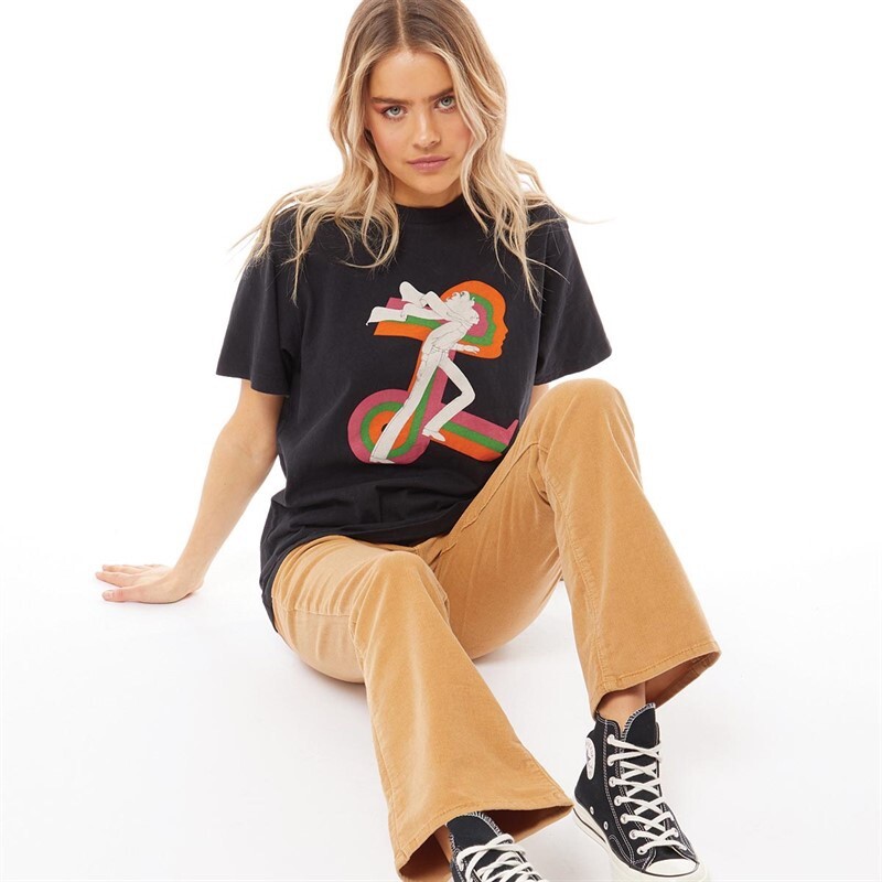 Levi's Graphic Jet T-Shirt Levi's For Gals Caviar/Black Women's Sz