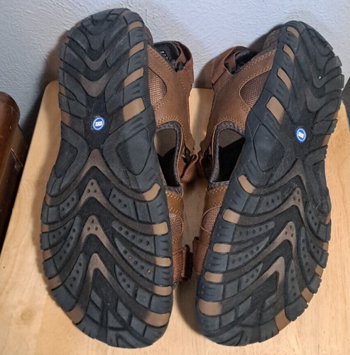 Nunn Bush Men's Rio Bravo Three-Strap River Sandals Brown Size 14W - Picture 16 of 16
