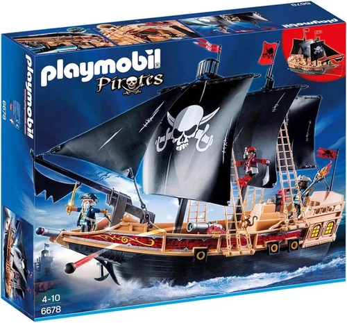 Playmobil - 6678 - Bateau Pirates des ténèbres PLAYMOBIL 6678 Pirates - Bateau P - Photo 1/1