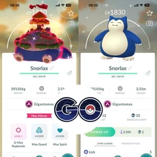 Pokémon Go - Shiny Gigantamax Snolax - TRADE 20k Stardust or Mini PTC