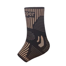 Copper Ankle Support Brace Compression Sleeve Socks Foot Fasciitis Pain Relief