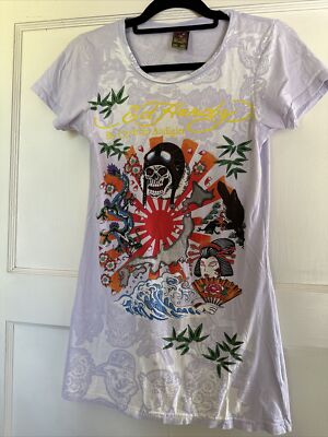 Y2K Ed Hardy Christian Audigier Kamikaze Japan Graphic Short