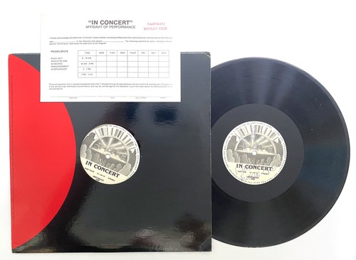 Fastway: Jerry Shirley Autographed "In Concert" w/ Motley Crue Record Album